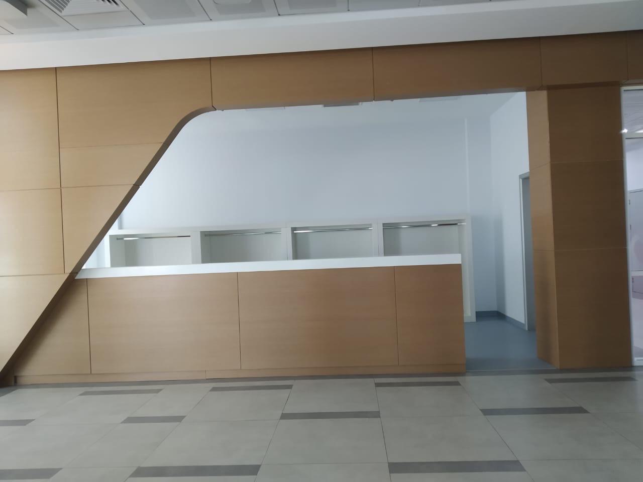 Aşkabat Hastane Projesi resepsiyon alanı